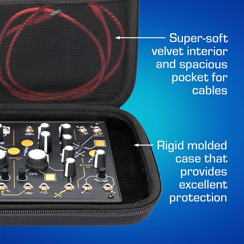 ANALOG CASES Make Noise 0-Coast/Strega/Moog Werkstatt-01 Case - Custom-Fitted Compact PULSE Hard Case for Travel - Image 3